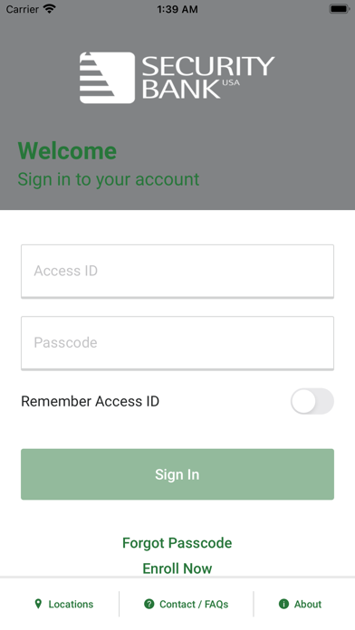 Security Bank USA Mobile Screenshot