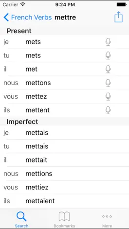 Game screenshot French Verb Conjugation Reference apk