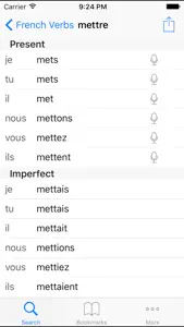 French Verb Conjugation Reference screenshot #2 for iPhone