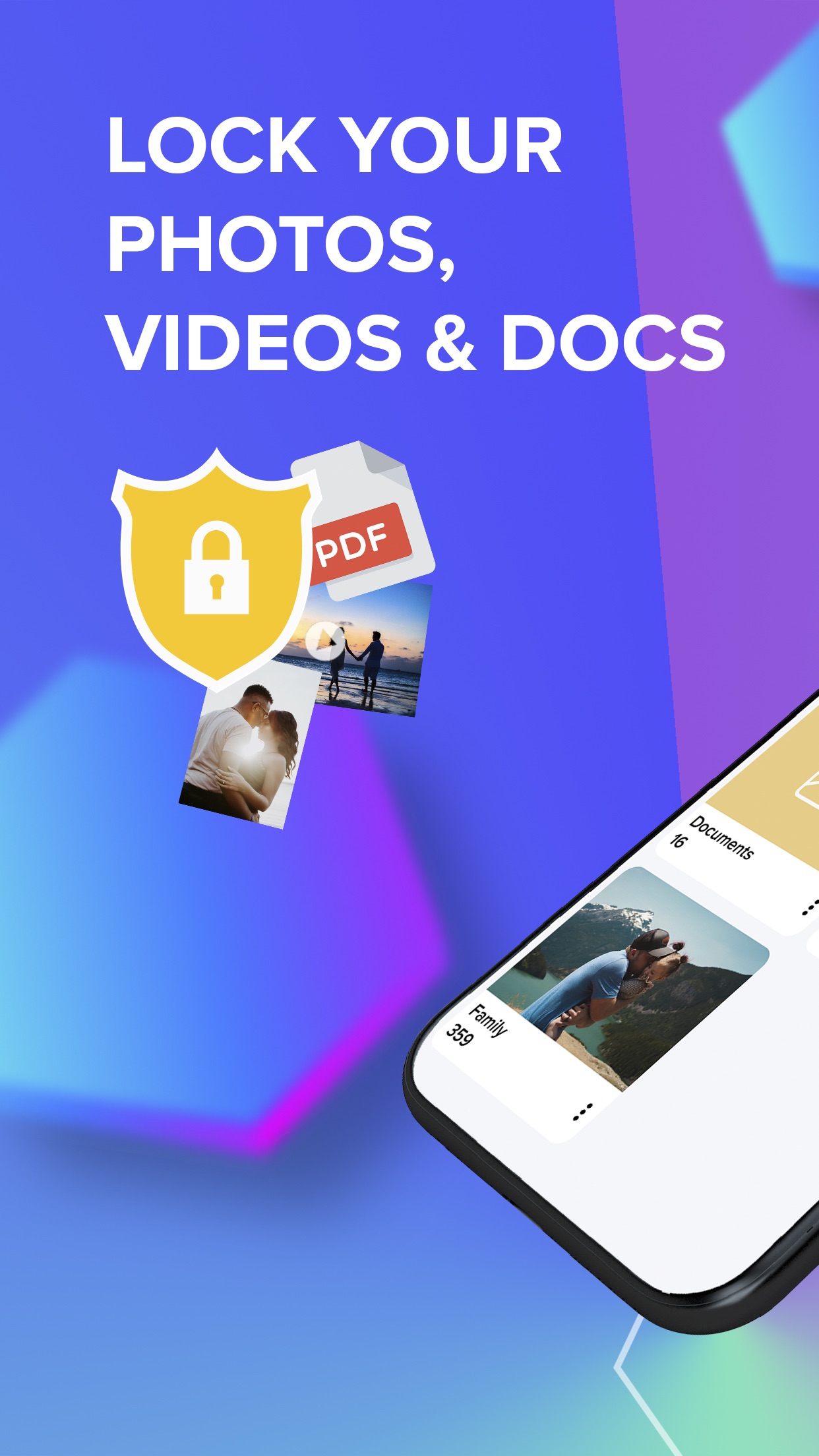 Screenshot do app Pic Safe Seguras para Fotos