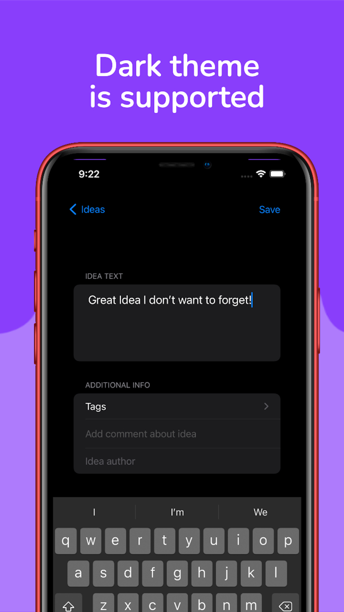 Ideas Widget