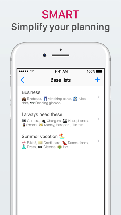 Packlist - Organize your trips Screenshot
