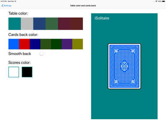 i.Solitaire iPad screenshot