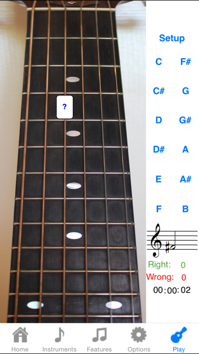 Screenshot #1 pour Guitar Fretboard Addict