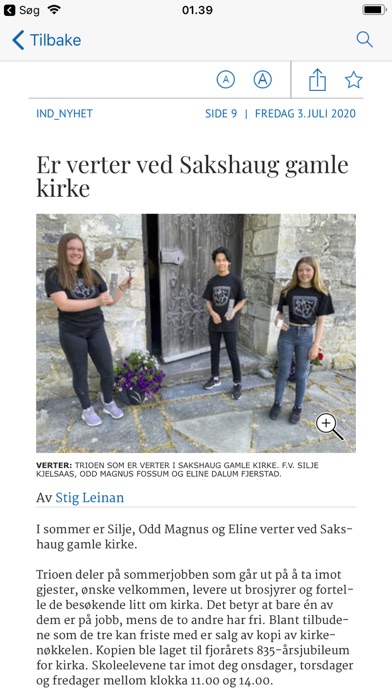 Inderøyningen eAvis Screenshot