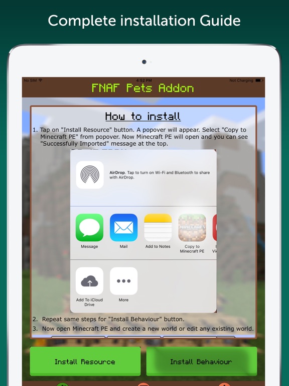 Screenshot #4 pour FNaF Add-On for Minecraft PE