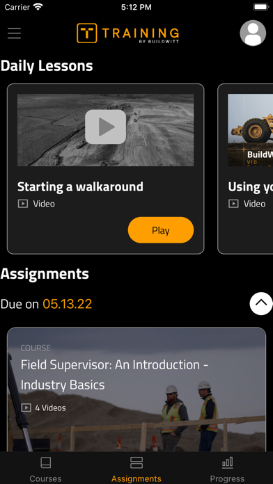 BuildWitt Training Screenshot