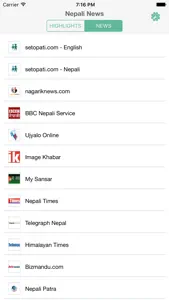 Nepali News Online - Live Breaking News screenshot #2 for iPhone