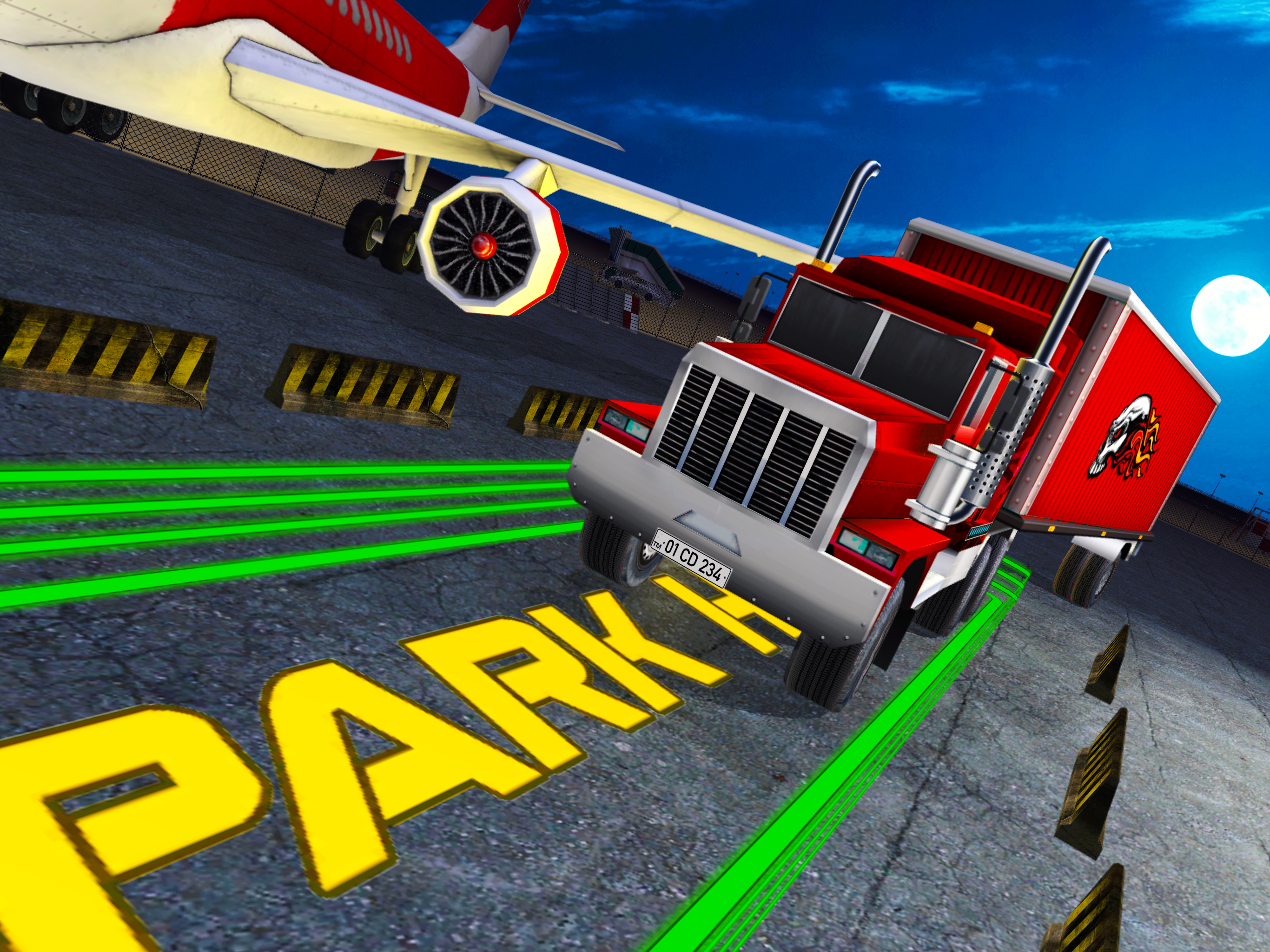Airport Airplane Cargo Truck Parking Simulator 3D screenshot 10