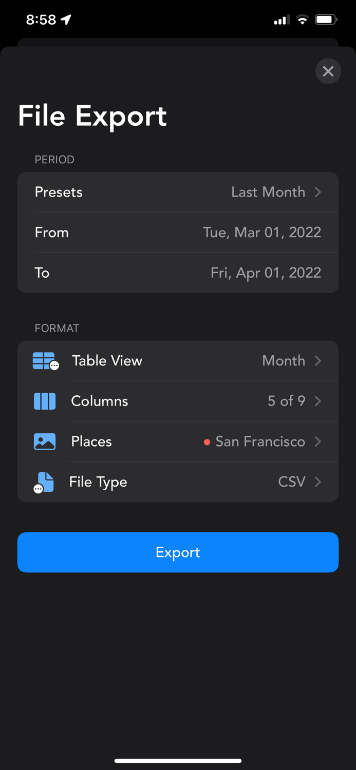 Geofency - Time Tracking