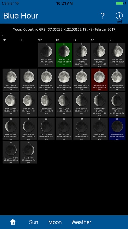Blue Hour, Sun, Moon, Weather screenshot-3