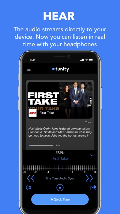 Tunity: Hear Any Muted TV Live screenshot 2