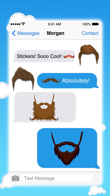 Classic Hipsters Mustache Sticker Pack