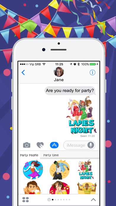 パーティー 時間 スタンプ ために iMessage 面白い アプリのおすすめ画像4