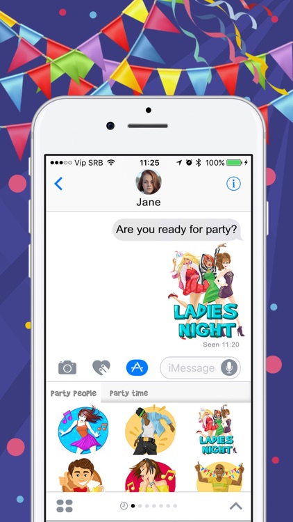 Party Time Stickers for iMessage – Fun.ny App screenshot-3