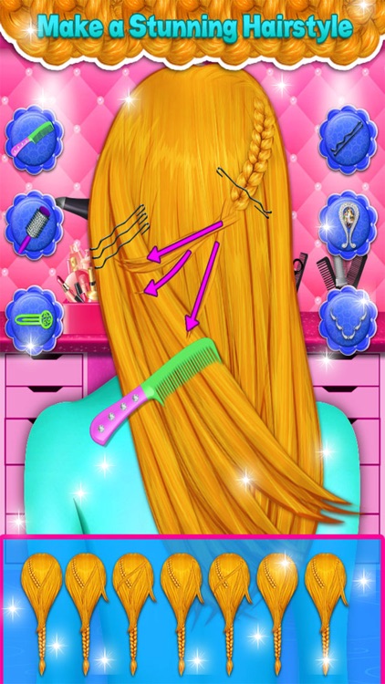 Braided Hairstyles Girls Games screenshot-4