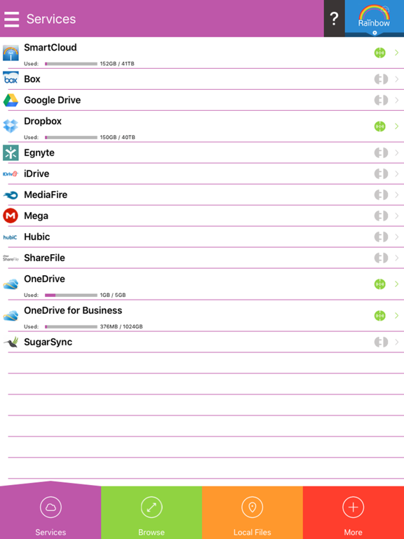 Screenshot #4 pour Rainbow-Best cloud storage app