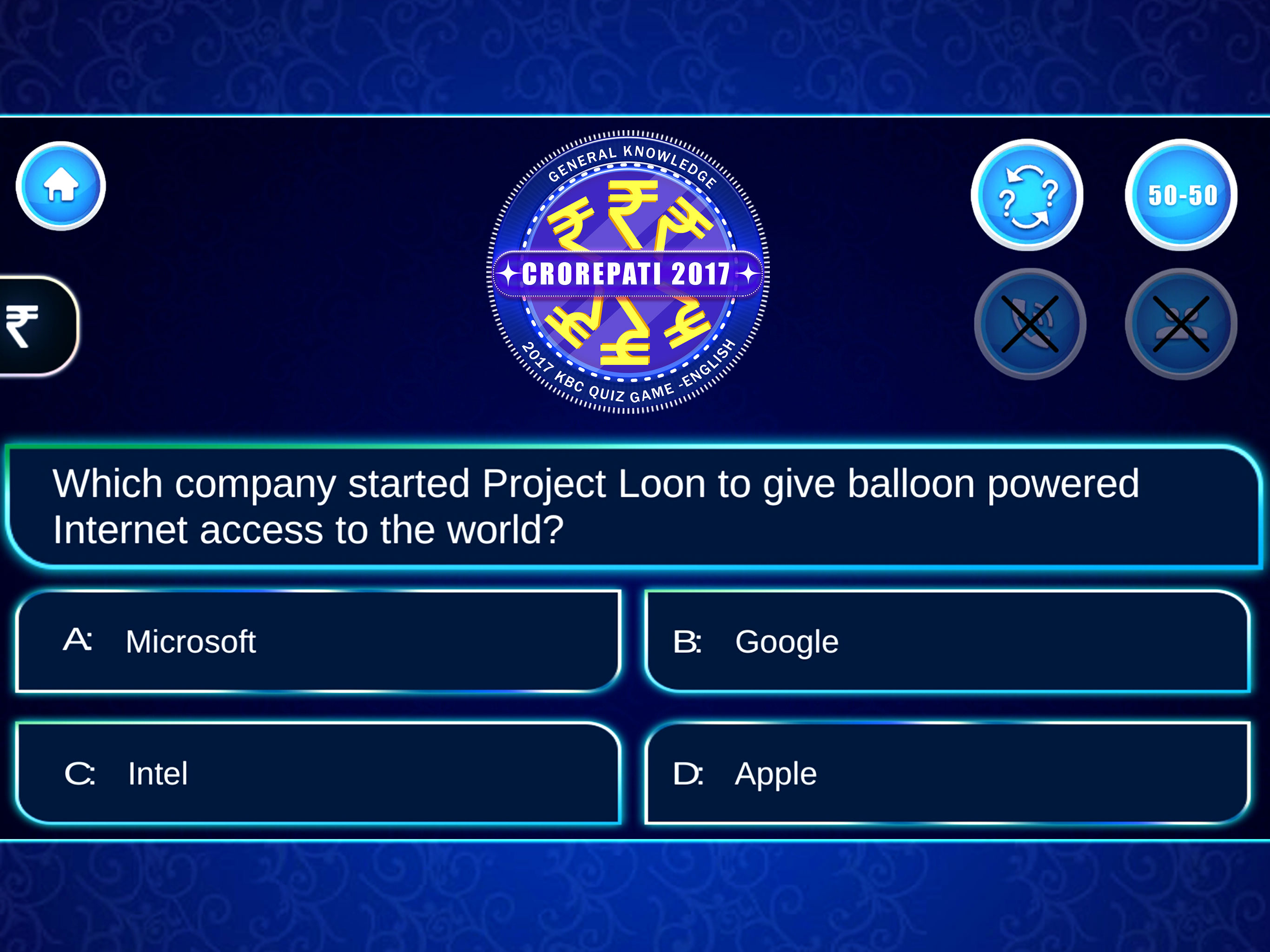 KBC 2017 : English Quiz Game