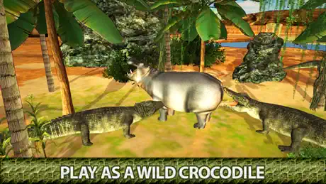 Angry Crocodile 3D Simulator - Wild Alligator