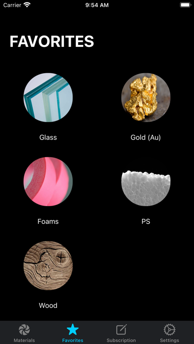 Design Materials Screenshot