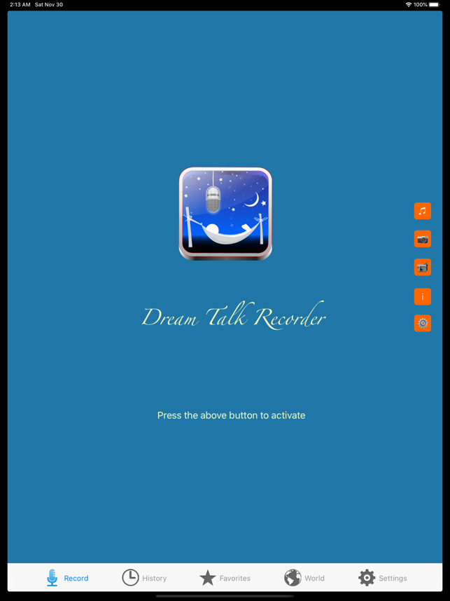 ‎Dream Talk Recorder Pro Screenshot