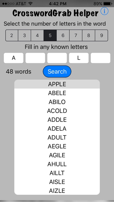 Screenshot #2 pour CrosswordGrab Helper