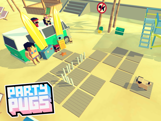 Party Pugs: Beach Puzzle GO! iPad app afbeelding 3