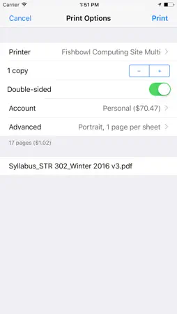 MPrinter screenshot 2