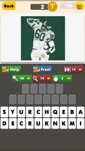 American Pro Football Player Heroes Quiz 2017 live screenshot #2 for iPhone