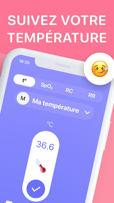 Screenshot #1 pour Body Temperature App For Fever