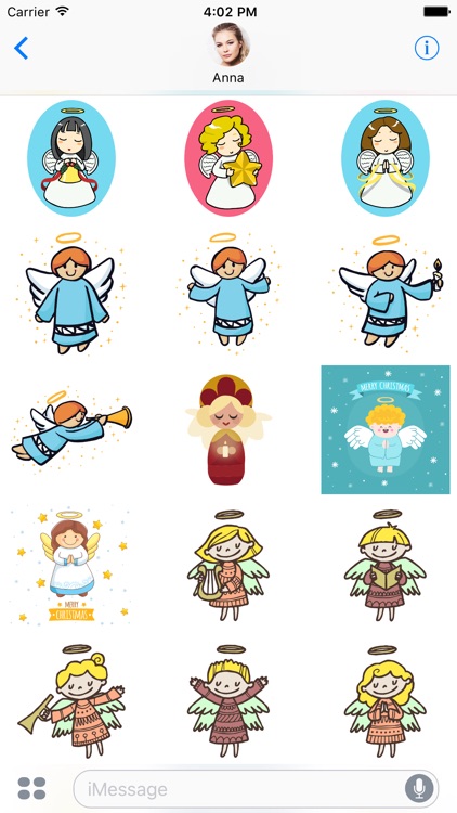 Christmas Angels Stickers