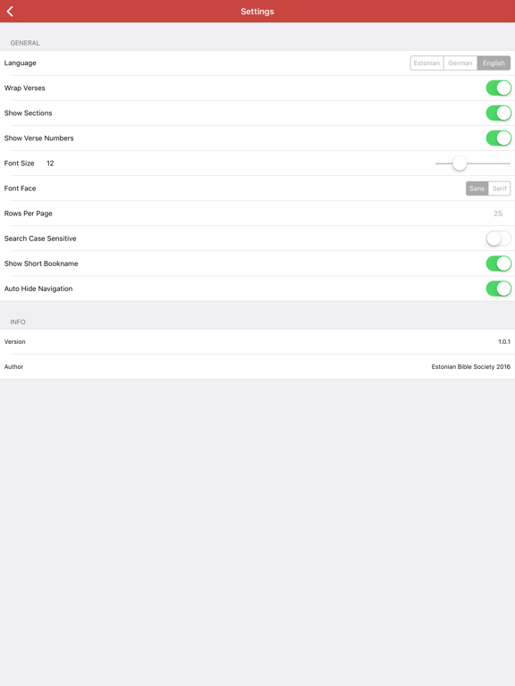 Piibel.NET iPad screenshot 5 - Book app