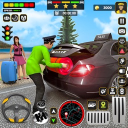 Simulateur conduite taxi fou