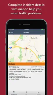 maryland roads traffic iphone screenshot 4