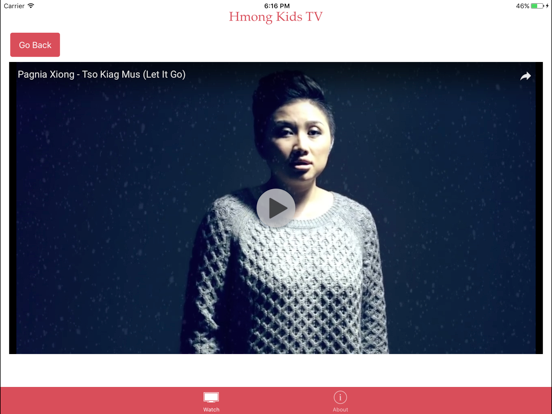 Hmong Kids TV iPad screenshot 3 - Entertainment app