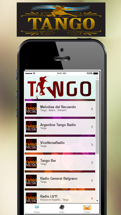 Screenshot #1 pour A+ Tango Music Radio
