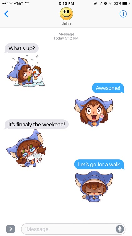 Cat Girl Stickers
