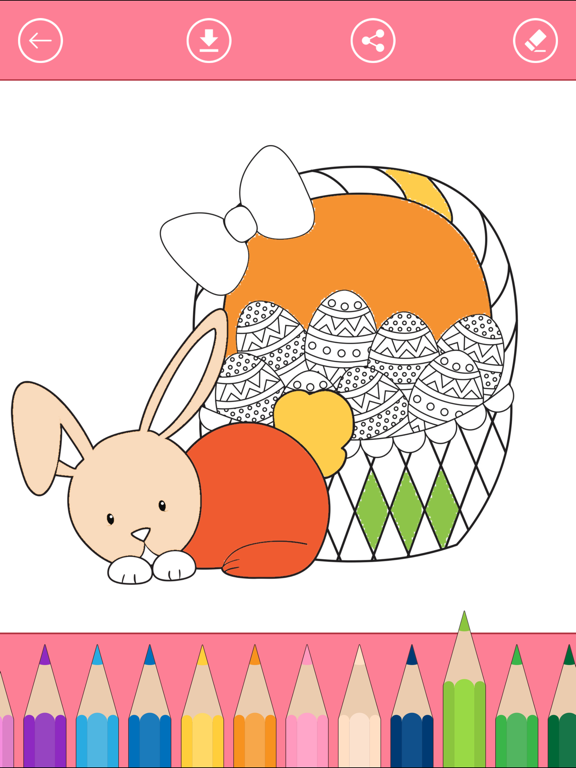 Screenshot #5 pour Livre à colorier de Pâques pour les enfants