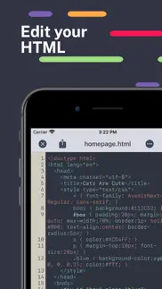 html editor iphone screenshot 1