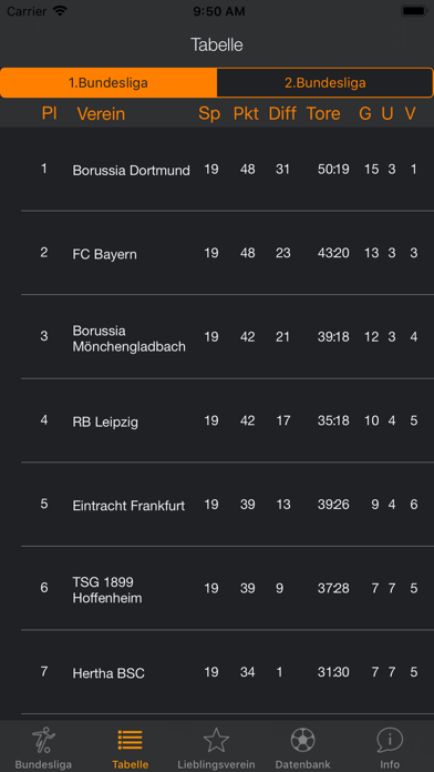 Bundesliga DB Screenshot
