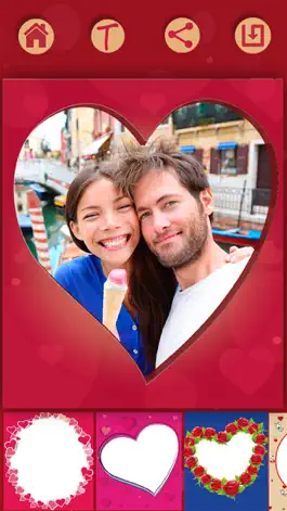 Game screenshot New romantic love photo frames - Photo editor hack