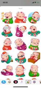 Christmas Piggy Funny Sticker screenshot #1 for iPhone