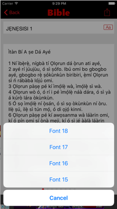 Yoruba Bible screenshot 2