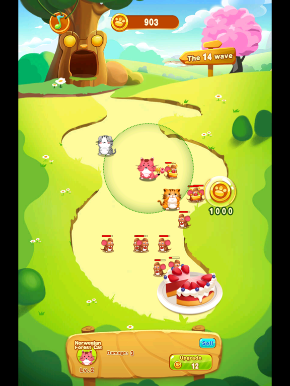 Screenshot #6 pour Cats and Mouse Battle for Cake