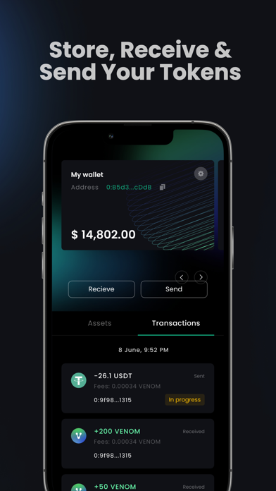 Venom Blockchain Wallet Screenshot