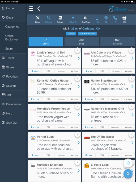 USA Discount Club iPad screenshot 5 - Shopping app