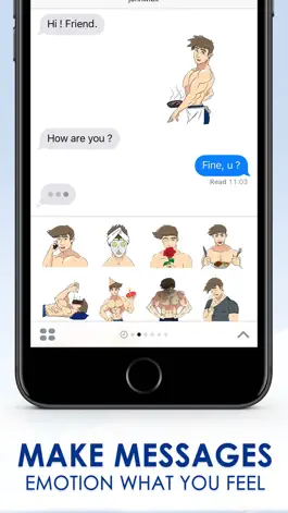 Game screenshot Sixpack lovers Stickers for iMessage apk
