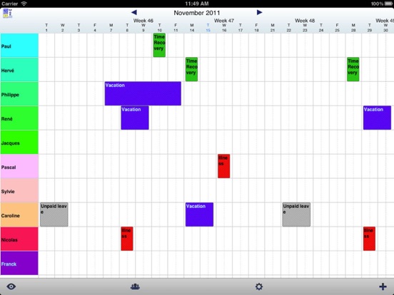 Planning PME HD iPad screenshot 1 - Productivity app