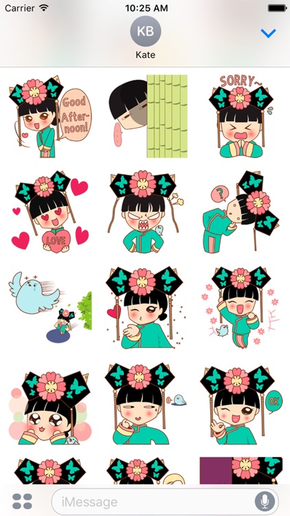 HuaYu, the chinese princess for iMessage Sticker