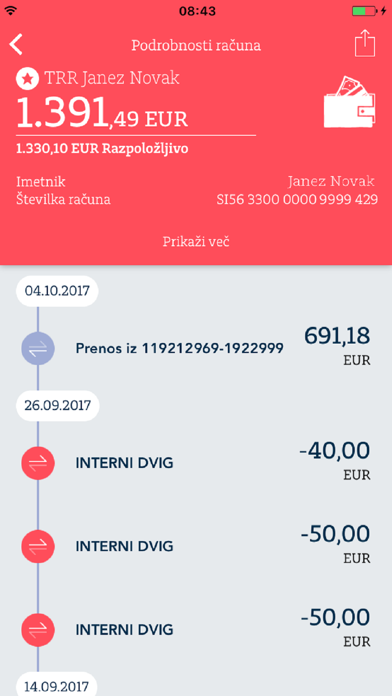 Addiko Mobile Slovenija Screenshot